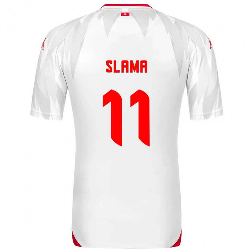 Danxen Män Tunisien Wassim Slama #11 Vit Röd Hemmatröja Matchtröjor 26-28 Tröjor T-Tröja