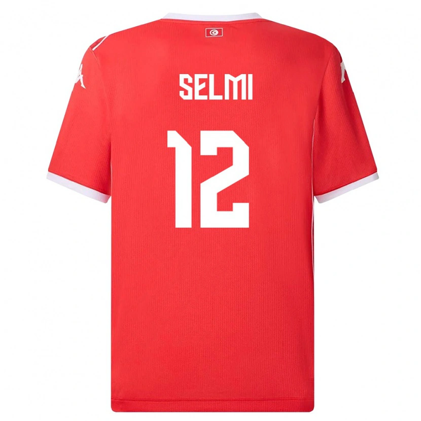 Danxen Män Tunisien Adam Selmi #12 Röd Vit Hemmatröja Matchtröjor 26-28 Tröjor T-Tröja