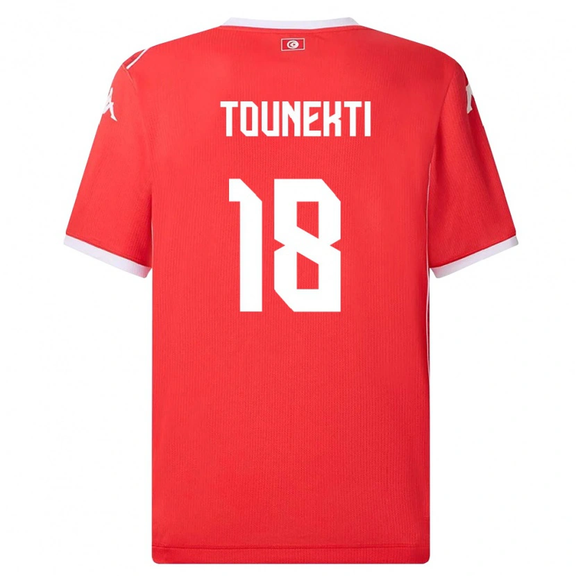 Danxen Män Tunisien Sebastian Tounekti #18 Röd Vit Hemmatröja Matchtröjor 26-28 Tröjor T-Tröja
