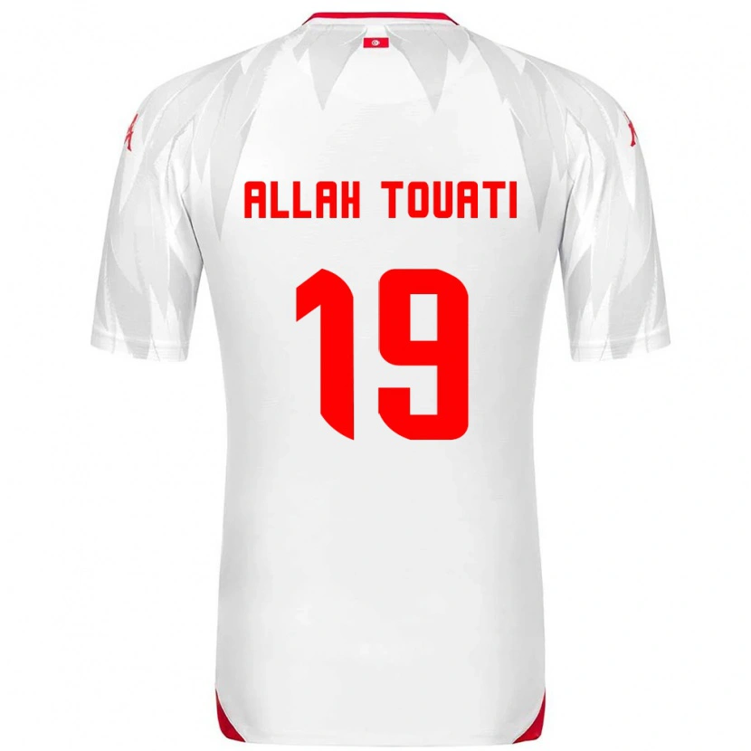 Danxen Män Tunisien Amen Allah Touati #19 Vit Röd Hemmatröja Matchtröjor 26-28 Tröjor T-Tröja