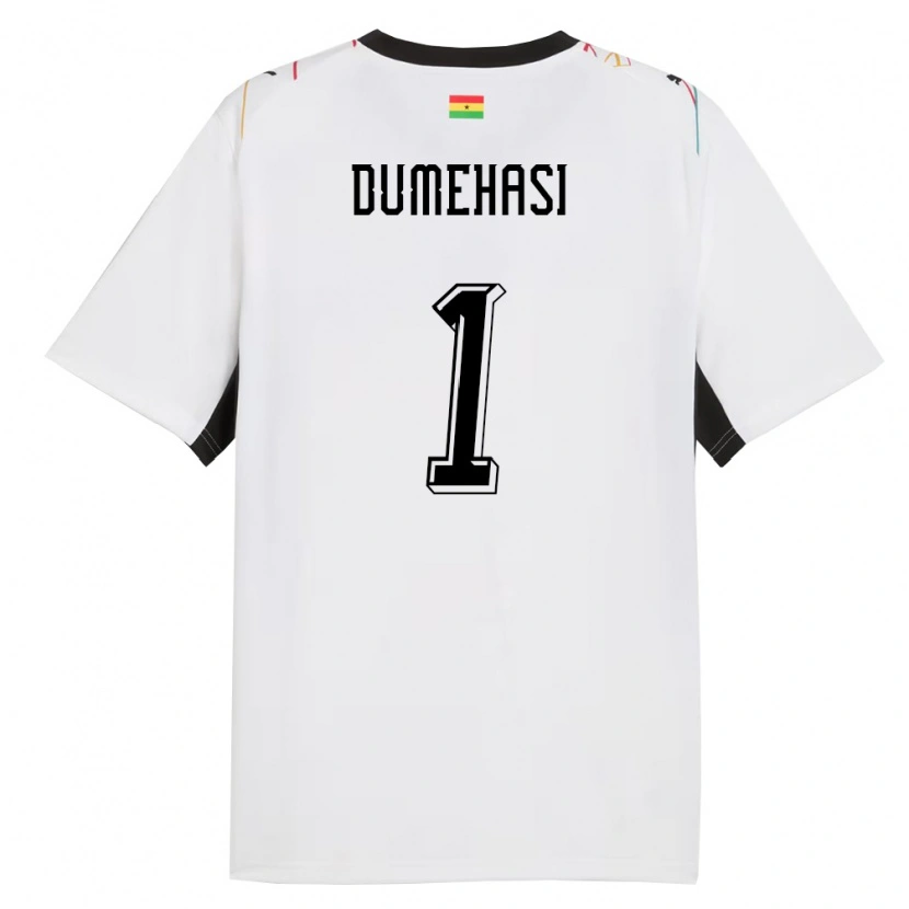 Danxen Män Ghana Fafali Dumehasi #1 Vit Svart Gul Hemmatröja Matchtröjor 26-28 Tröjor T-Tröja