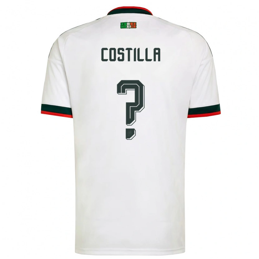 Danxen Män Mexiko Diego Reyes Costilla #0 Vit Burgund Grön Bortatröja Matchtröjor 26-28 Tröjor T-Tröja