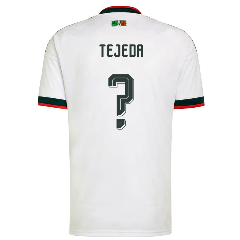 Danxen Män Mexiko Saulo Tejeda #0 Vit Burgund Grön Bortatröja Matchtröjor 26-28 Tröjor T-Tröja