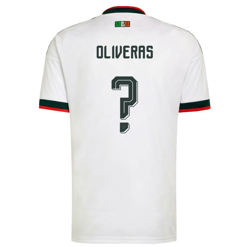 Danxen Män Mexiko Róbert Oliveras #0 Vit Burgund Grön Bortatröja Matchtröjor 26-28 Tröjor T-Tröja