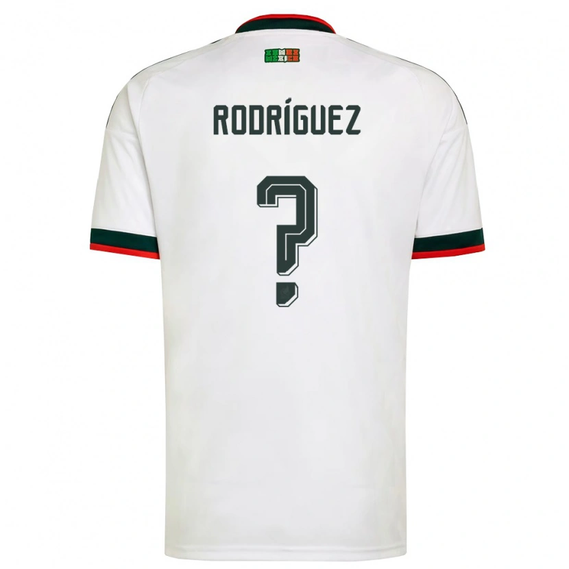 Danxen Män Mexiko Carlos Rodríguez #0 Vit Burgund Grön Bortatröja Matchtröjor 26-28 Tröjor T-Tröja