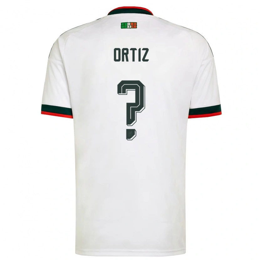 Danxen Män Mexiko Viggo Ortiz #0 Vit Burgund Grön Bortatröja Matchtröjor 26-28 Tröjor T-Tröja