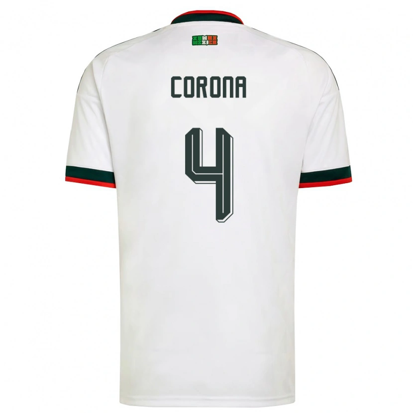Danxen Män Mexiko Michael Corona #4 Vit Burgund Grön Bortatröja Matchtröjor 26-28 Tröjor T-Tröja