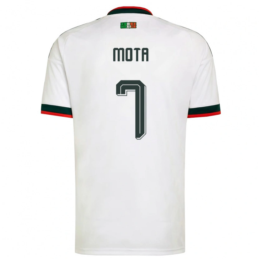 Danxen Män Mexiko Noé Mota #7 Vit Burgund Grön Bortatröja Matchtröjor 26-28 Tröjor T-Tröja