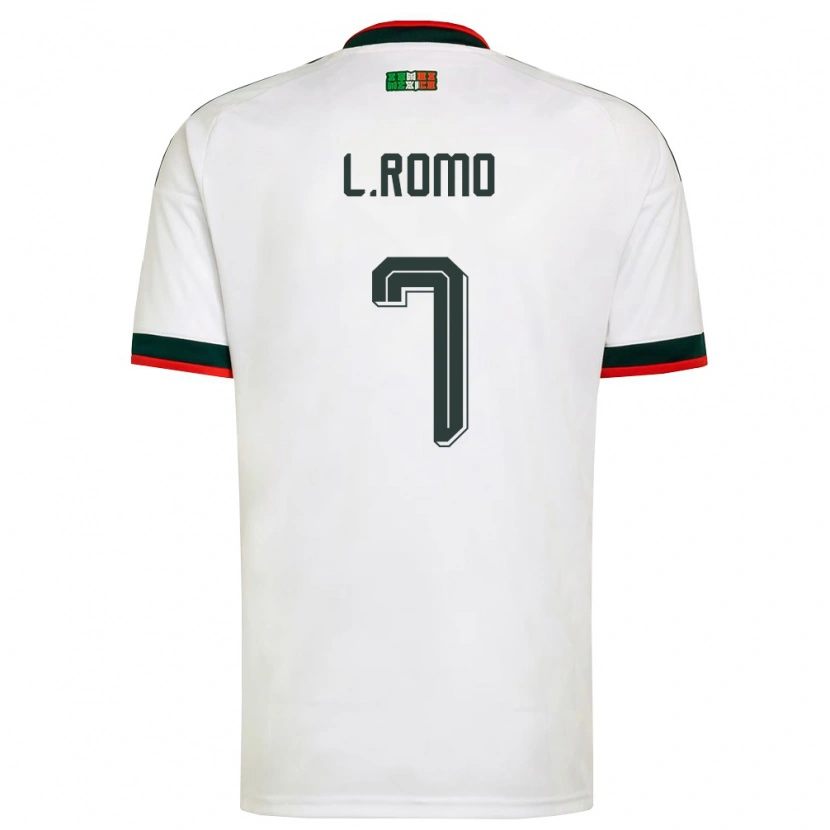 Danxen Män Mexiko Luis Romo #7 Vit Burgund Grön Bortatröja Matchtröjor 26-28 Tröjor T-Tröja