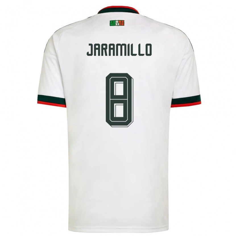 Danxen Män Mexiko Carolina Jaramillo #8 Vit Burgund Grön Bortatröja Matchtröjor 26-28 Tröjor T-Tröja