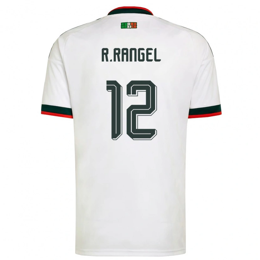 Danxen Män Mexiko Raúl Rangel #12 Vit Burgund Grön Bortatröja Matchtröjor 26-28 Tröjor T-Tröja
