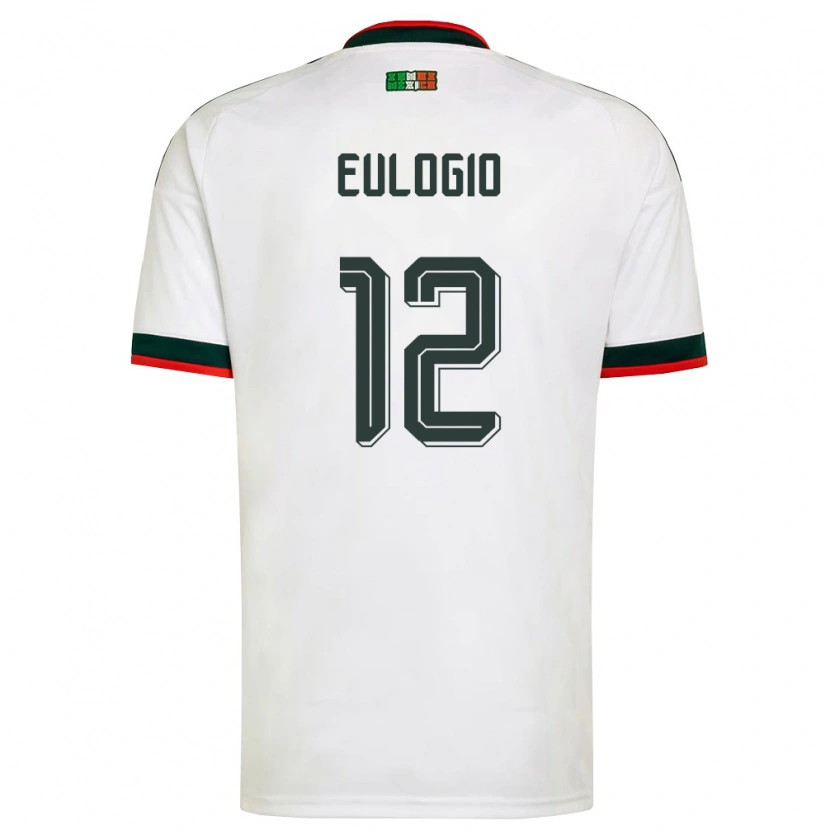 Danxen Män Mexiko Jose Eulogio #12 Vit Burgund Grön Bortatröja Matchtröjor 26-28 Tröjor T-Tröja