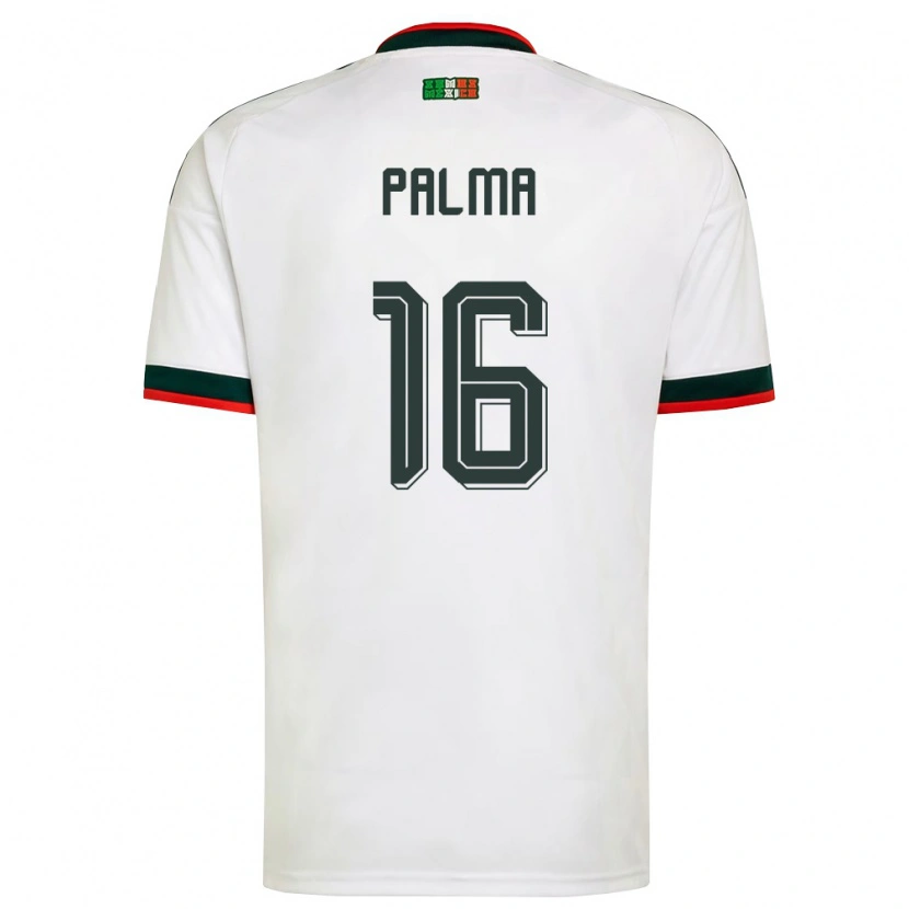 Danxen Män Mexiko Rafael Palma #16 Vit Burgund Grön Bortatröja Matchtröjor 26-28 Tröjor T-Tröja