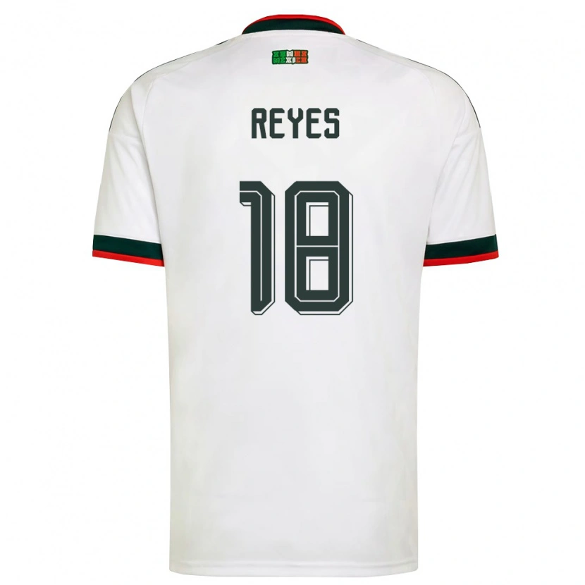 Danxen Män Mexiko Ángel Reyes #18 Vit Burgund Grön Bortatröja Matchtröjor 26-28 Tröjor T-Tröja