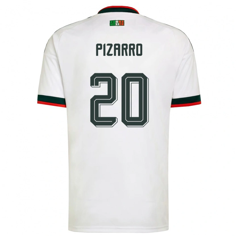 Danxen Män Mexiko Rodolfo Pizarro #20 Vit Burgund Grön Bortatröja Matchtröjor 26-28 Tröjor T-Tröja