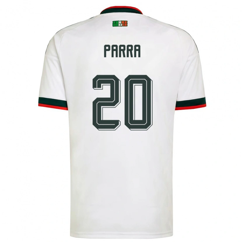 Danxen Män Mexiko Rodrigo Parra #20 Vit Burgund Grön Bortatröja Matchtröjor 26-28 Tröjor T-Tröja