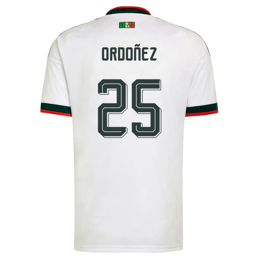 Danxen Män Mexiko Diana Ordonez #25 Vit Burgund Grön Bortatröja Matchtröjor 26-28 Tröjor T-Tröja