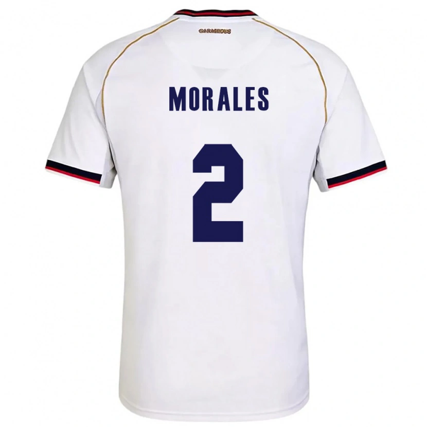 Danxen Män Panama Abdul Morales #2 Vit Röd Bortatröja Matchtröjor 26-28 Tröjor T-Tröja