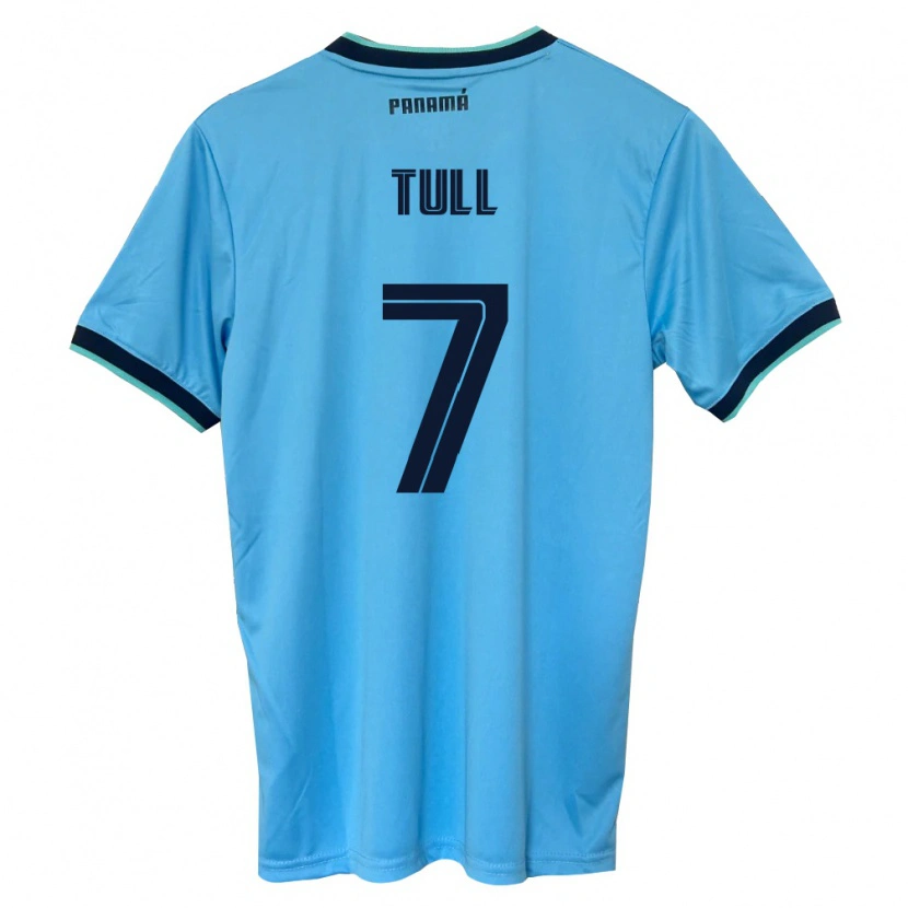 Danxen Män Panama Alexander Tull #7 Himmelblå Svart Bortatröja Matchtröjor 26-28 Tröjor T-Tröja