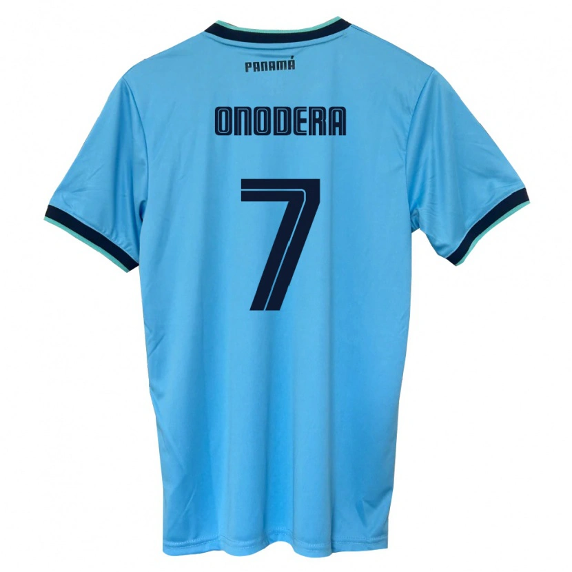 Danxen Män Panama Alison Onodera #7 Himmelblå Svart Bortatröja Matchtröjor 26-28 Tröjor T-Tröja