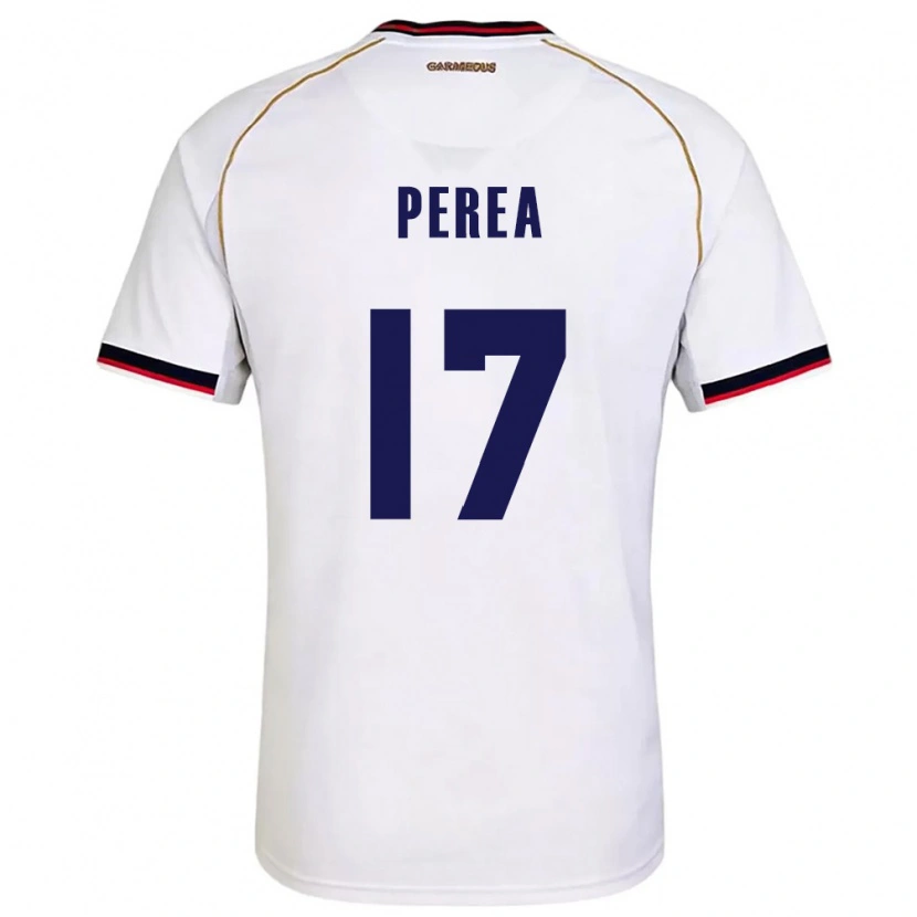 Danxen Män Panama Anthony Perea #17 Vit Röd Bortatröja Matchtröjor 26-28 Tröjor T-Tröja