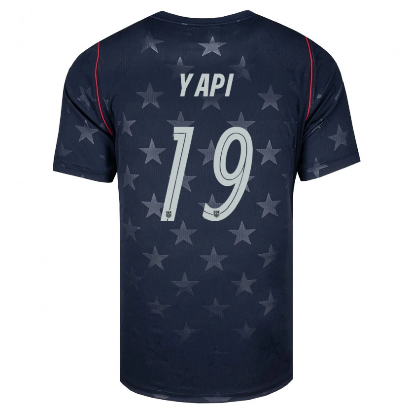 Danxen Män Usa Darren Yapi #19 Svart Vit Röd Bortatröja Matchtröjor 26-28 Tröjor T-Tröja