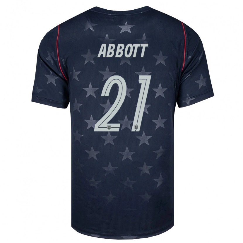 Danxen Män Usa Keller Abbott #21 Svart Vit Röd Bortatröja Matchtröjor 26-28 Tröjor T-Tröja