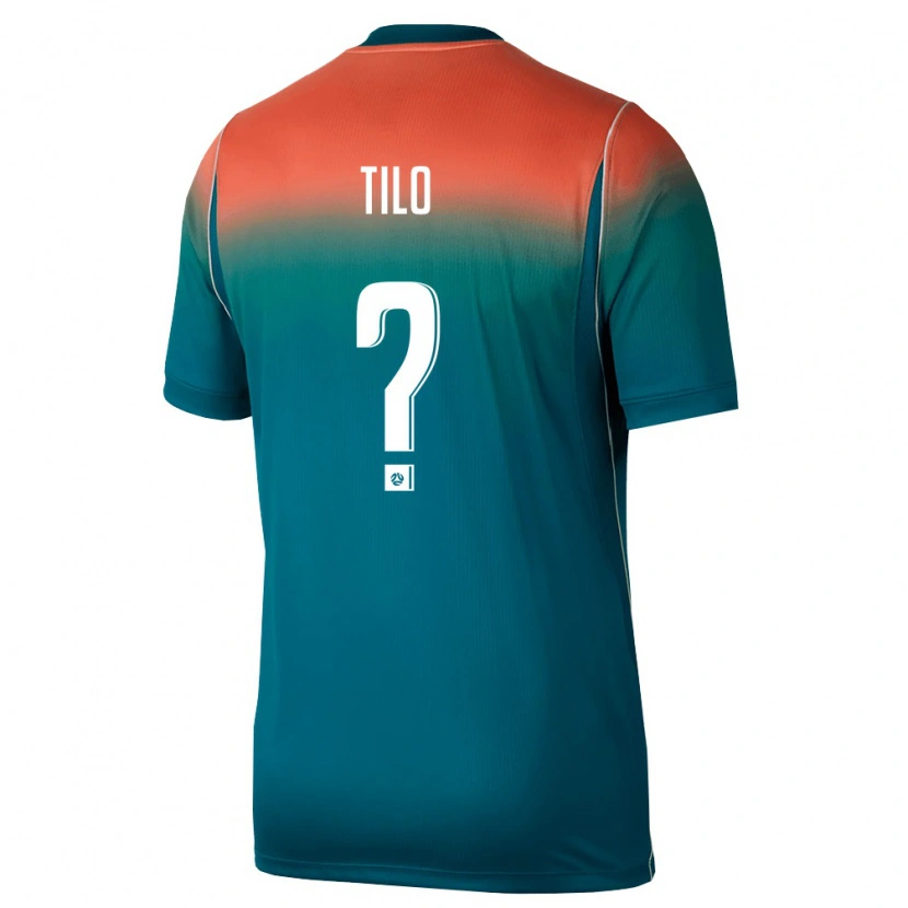 Danxen Män Australien Gabriel Tilo #0 Grön Rosa Bortatröja Matchtröjor 26-28 Tröjor T-Tröja