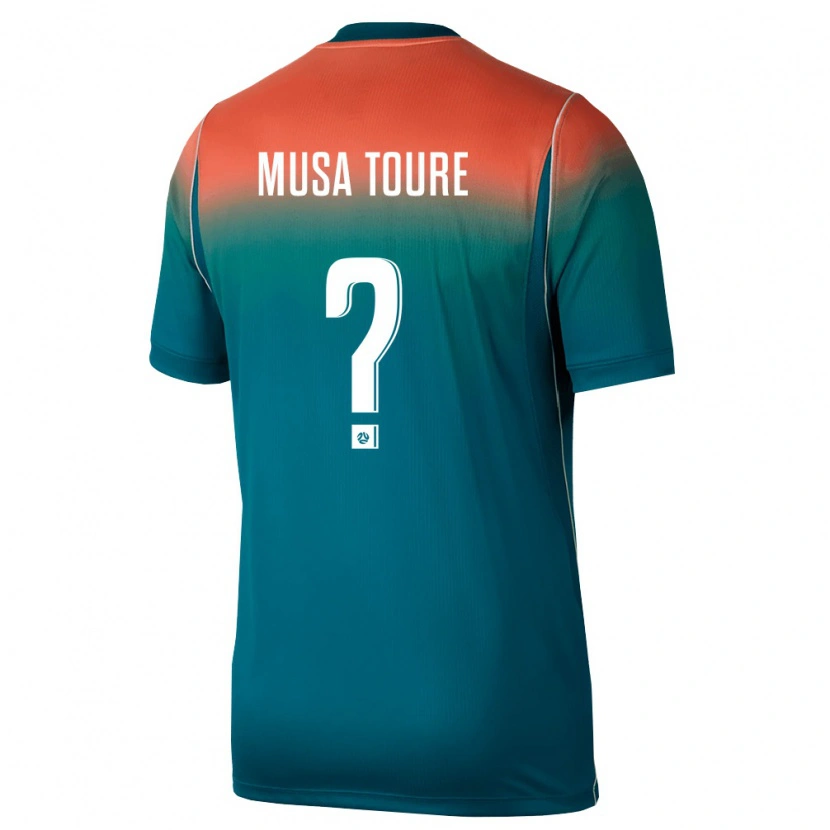 Danxen Män Australien Musa Toure #0 Grön Rosa Bortatröja Matchtröjor 26-28 Tröjor T-Tröja