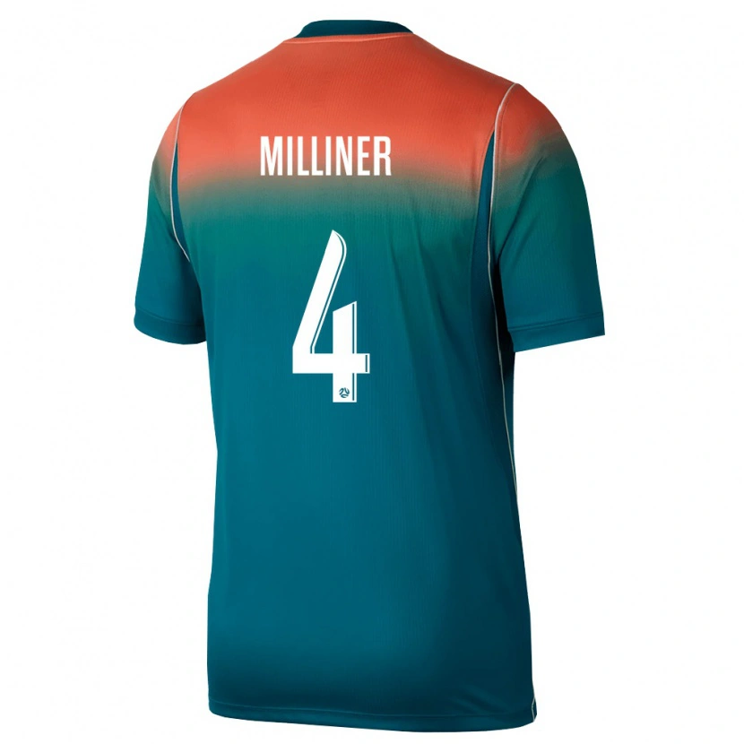 Danxen Män Australien Miles Milliner #4 Grön Rosa Bortatröja Matchtröjor 26-28 Tröjor T-Tröja