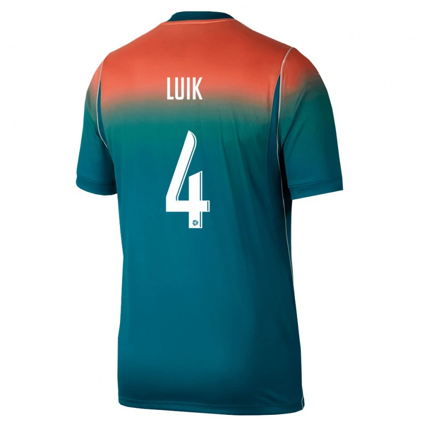 Danxen Män Australien Aivi Luik #4 Grön Rosa Bortatröja Matchtröjor 26-28 Tröjor T-Tröja