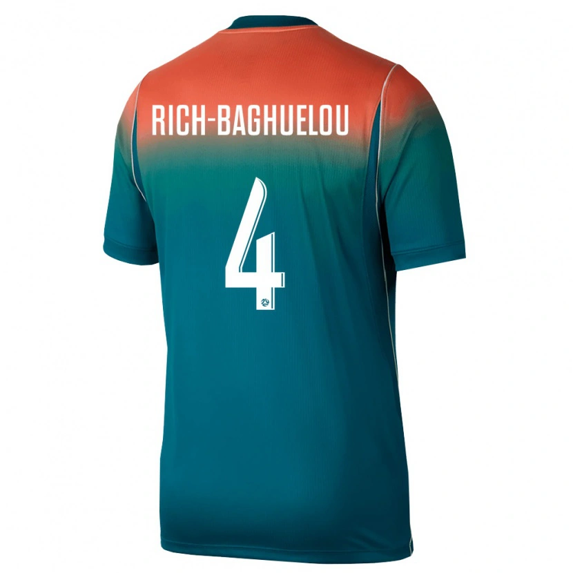 Danxen Män Australien Jay Rich Baghuelou #4 Grön Rosa Bortatröja Matchtröjor 26-28 Tröjor T-Tröja