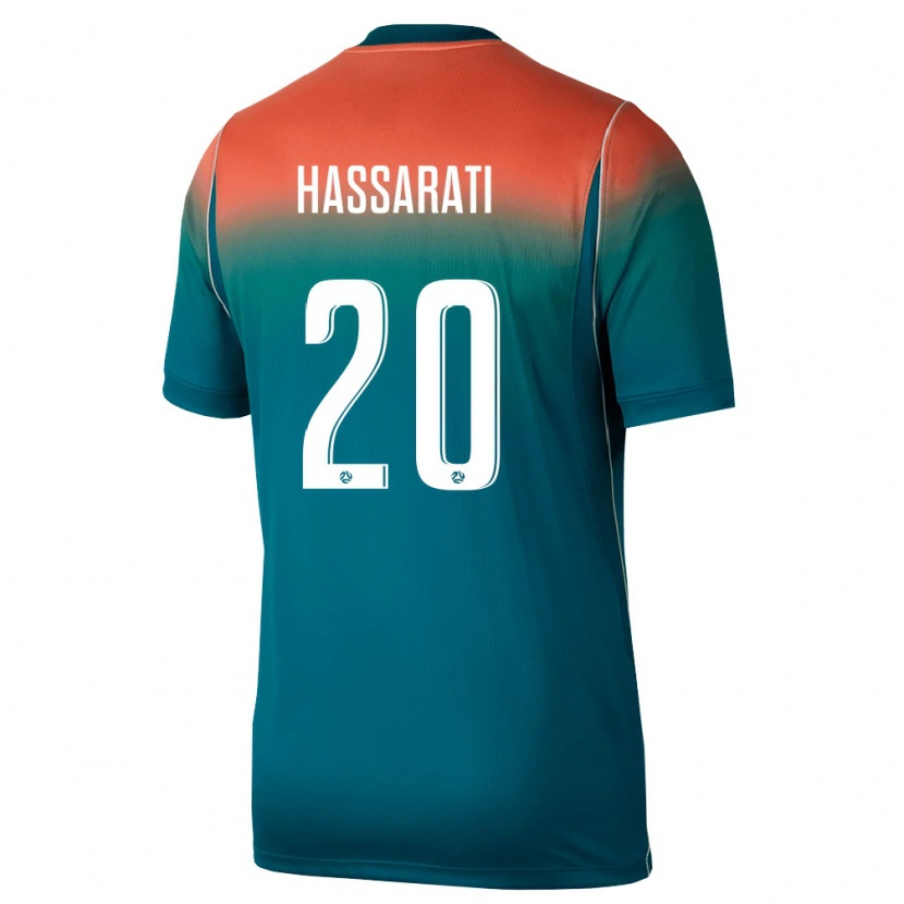 Danxen Män Australien Georgio Hassarati #20 Grön Rosa Bortatröja Matchtröjor 26-28 Tröjor T-Tröja