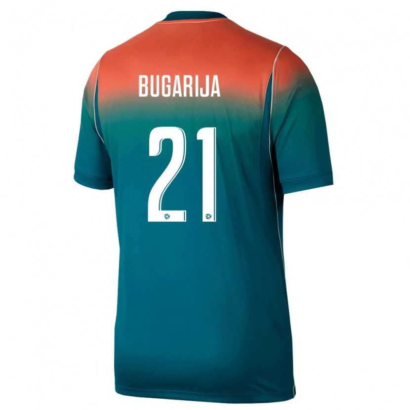 Danxen Män Australien Adam Bugarija #21 Grön Rosa Bortatröja Matchtröjor 26-28 Tröjor T-Tröja