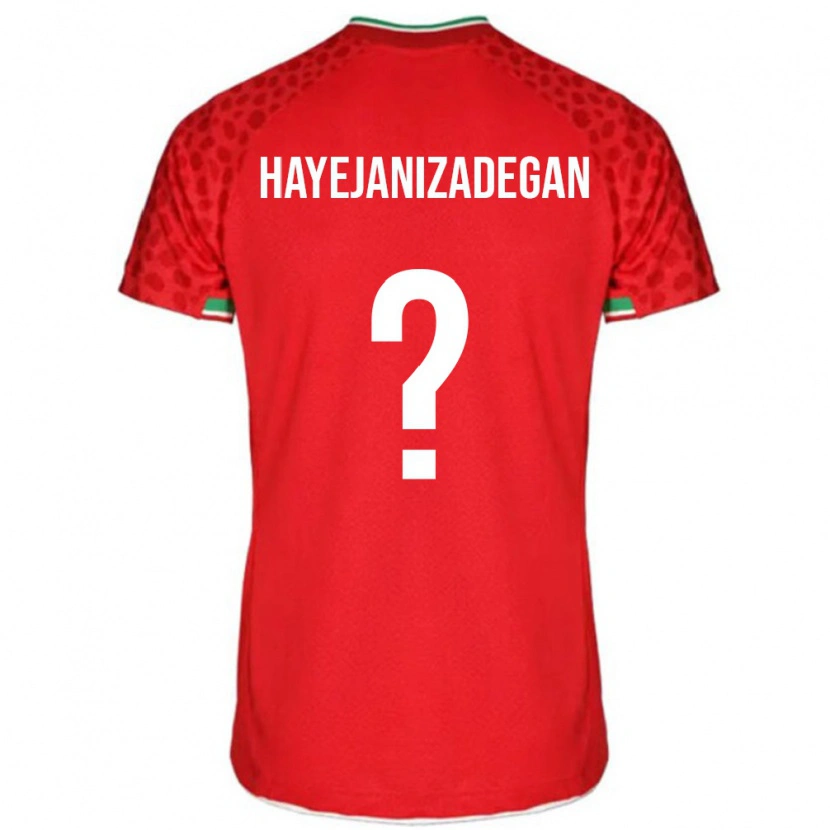 Danxen Män Iran Iliya Hayejanizadegan #0 Röd Vit Bortatröja Matchtröjor 26-28 Tröjor T-Tröja