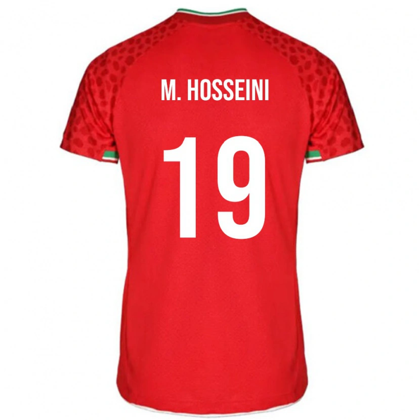 Danxen Män Iran Majid Hosseini #19 Röd Vit Bortatröja Matchtröjor 26-28 Tröjor T-Tröja