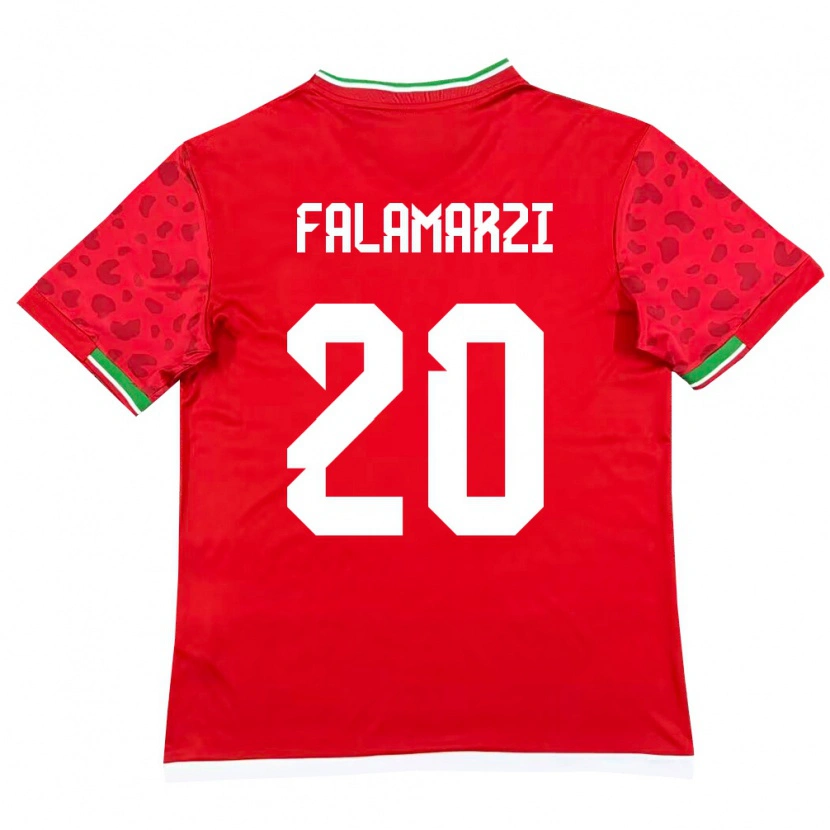 Danxen Män Iran Esmaeil Falamarzi #20 Röd Vit Bortatröja Matchtröjor 26-28 Tröjor T-Tröja