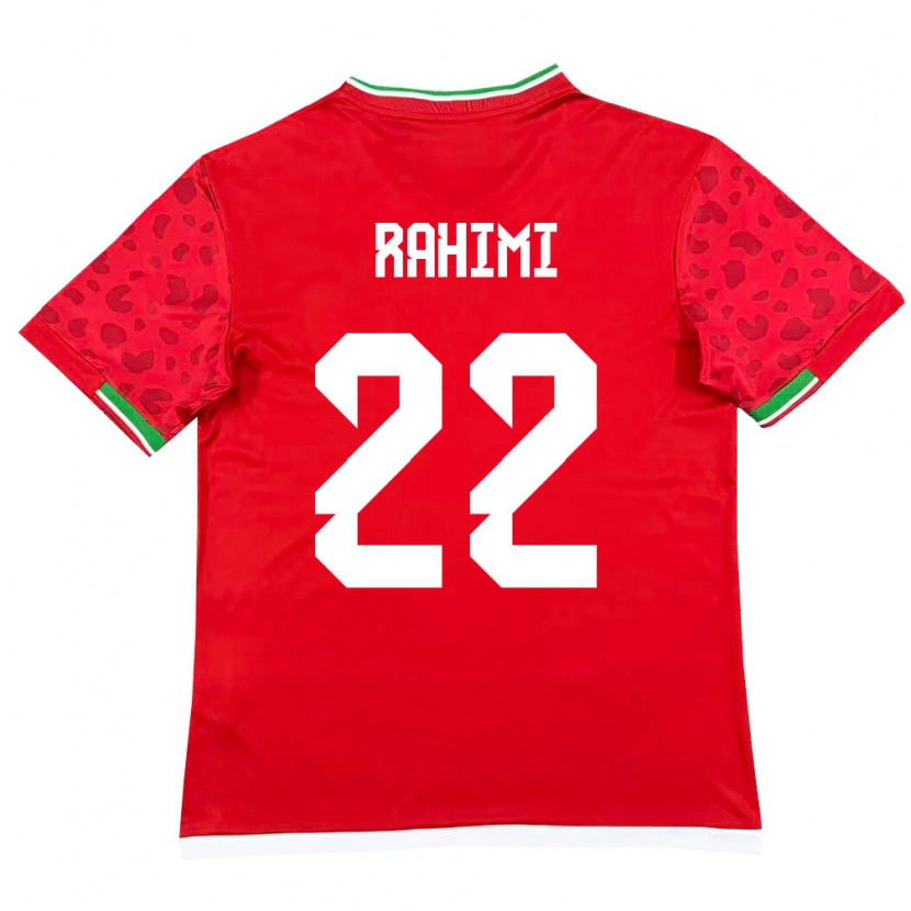 Danxen Män Iran Farzad Rahimi #22 Röd Vit Bortatröja Matchtröjor 26-28 Tröjor T-Tröja