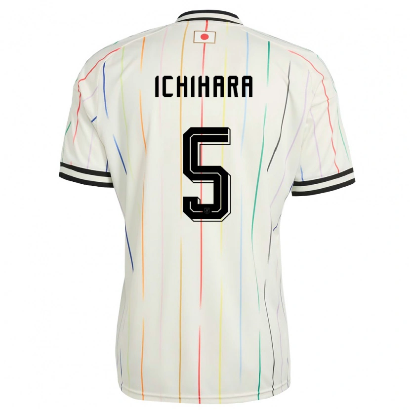 Danxen Män Japan Rion Ichihara #5 Vit Svart Bortatröja Matchtröjor 26-28 Tröjor T-Tröja
