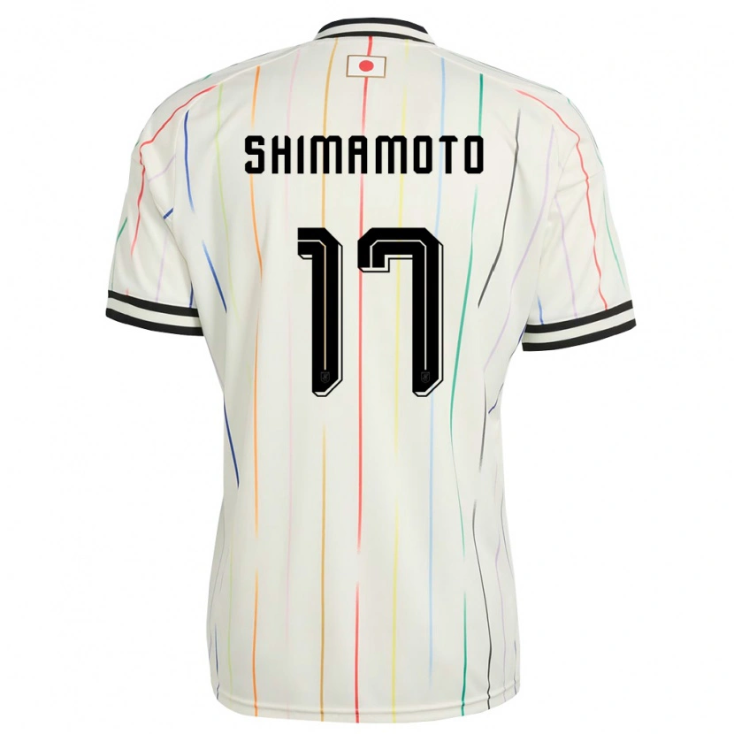 Danxen Män Japan Yudai Shimamoto #17 Vit Svart Bortatröja Matchtröjor 26-28 Tröjor T-Tröja