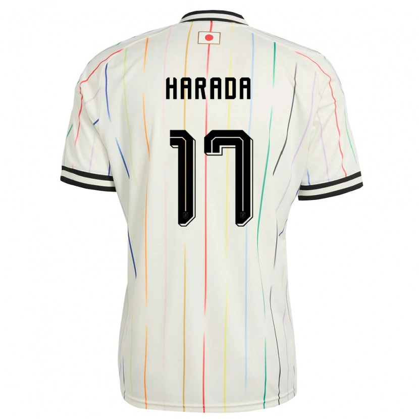 Danxen Män Japan Soru Harada #17 Vit Svart Bortatröja Matchtröjor 26-28 Tröjor T-Tröja