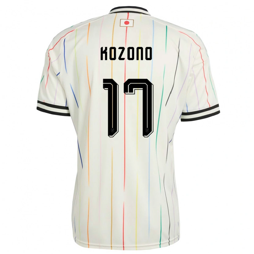 Danxen Män Japan Seishiro Kozono #17 Vit Svart Bortatröja Matchtröjor 26-28 Tröjor T-Tröja