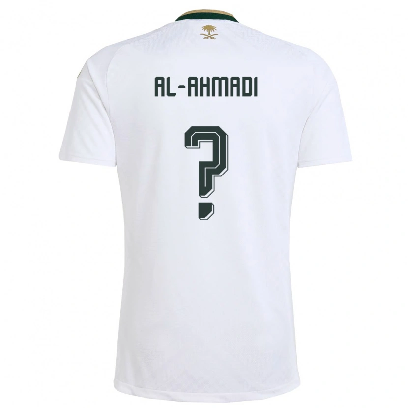 Danxen Män Saudi-Arabien Ammar Al-Ahmadi #0 Vit Grön Guld Bortatröja Matchtröjor 26-28 Tröjor T-Tröja