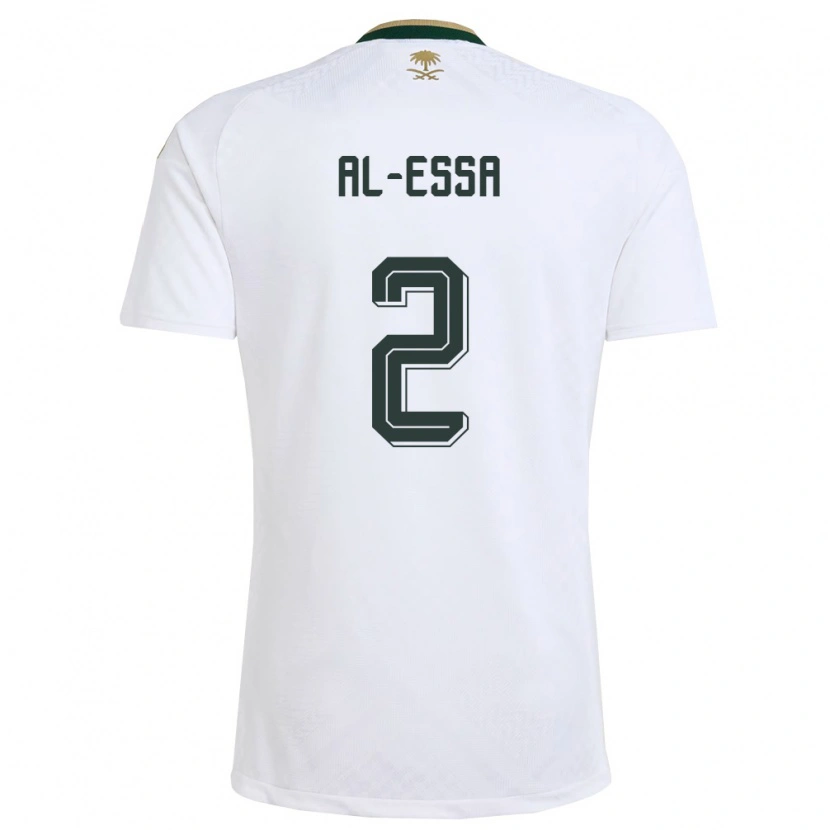 Danxen Män Saudi-Arabien Sultan Al-Essa #2 Vit Grön Guld Bortatröja Matchtröjor 26-28 Tröjor T-Tröja