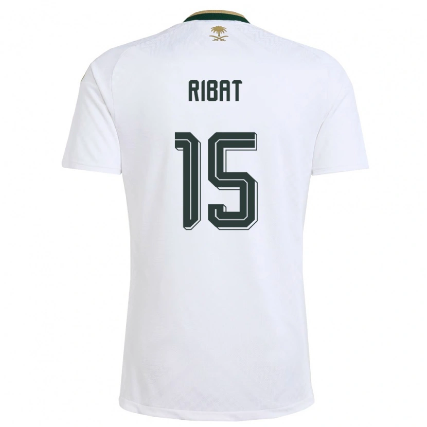 Danxen Män Saudi-Arabien Abdulaziz Ribat #15 Vit Grön Guld Bortatröja Matchtröjor 26-28 Tröjor T-Tröja