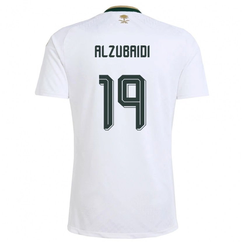 Danxen Män Saudi-Arabien Yaseen Alzubaidi #19 Vit Grön Guld Bortatröja Matchtröjor 26-28 Tröjor T-Tröja