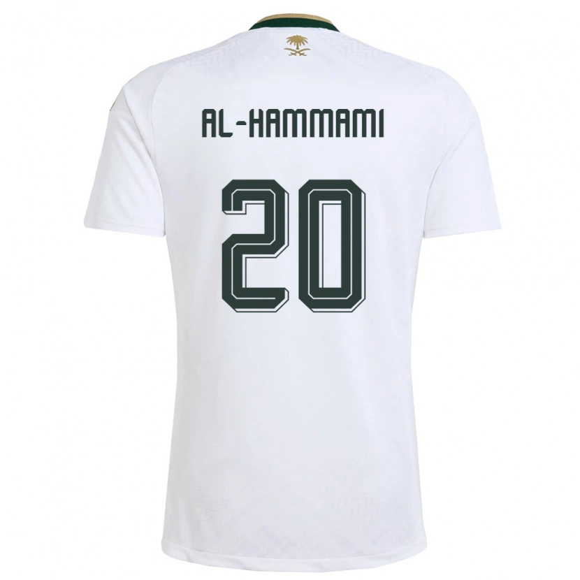 Danxen Män Saudi-Arabien Hammam Al-Hammami #20 Vit Grön Guld Bortatröja Matchtröjor 26-28 Tröjor T-Tröja