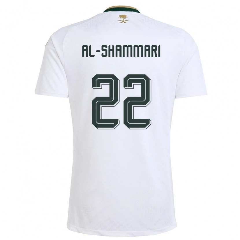 Danxen Män Saudi-Arabien Affas Al-Shammari #22 Vit Grön Guld Bortatröja Matchtröjor 26-28 Tröjor T-Tröja