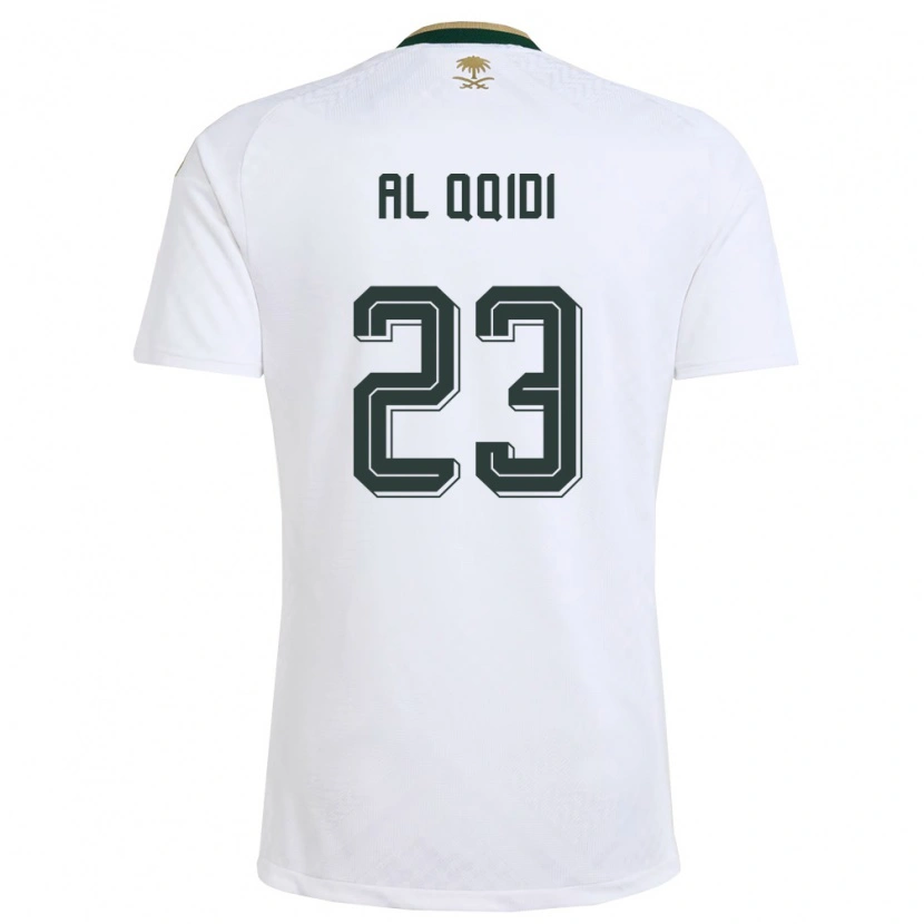 Danxen Män Saudi-Arabien Nawaf Al Qqidi #23 Vit Grön Guld Bortatröja Matchtröjor 26-28 Tröjor T-Tröja