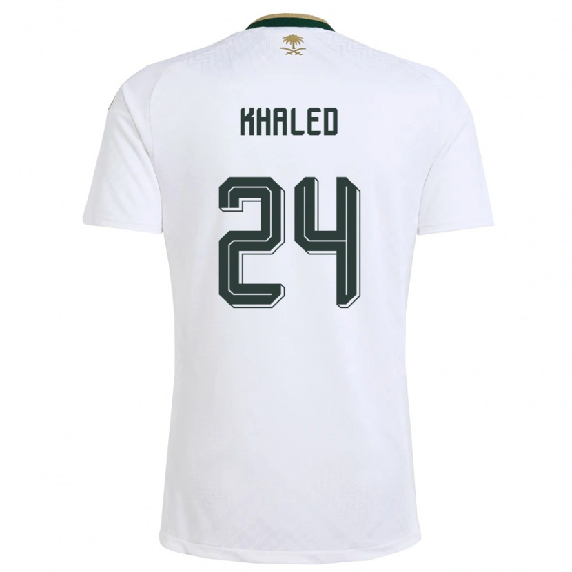 Danxen Män Saudi-Arabien Atheer Khaled #24 Vit Grön Guld Bortatröja Matchtröjor 26-28 Tröjor T-Tröja